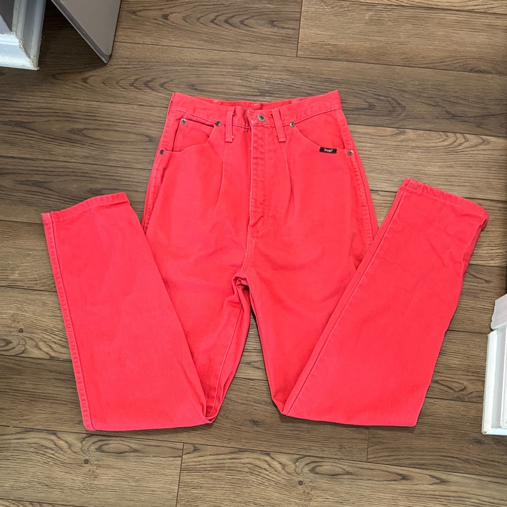 Vintage Wrangler Bright pink High-Waisted Jeans